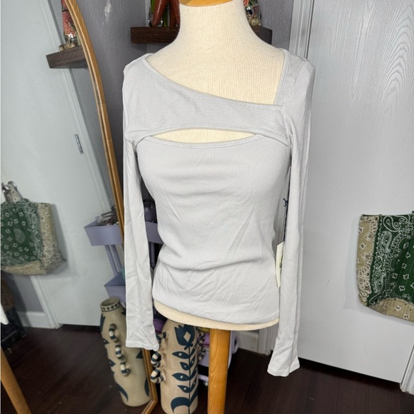 Citizen of humanity Gray Women's Cutout Top - Picture 1 of 5